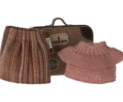 Maileg Kledingset Geruit in Koffer Grandma Mouse