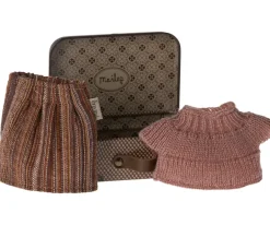 Maileg Kledingset Geruit in Koffer Grandma Mouse