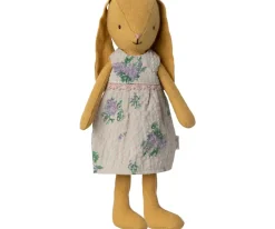 Maileg Knuffel Bunny Size 1 Dusty Yellow met Jurk 20cm