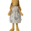 Maileg Knuffel Bunny Size 2 Dusty Yellow met Jurk 23cm