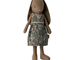 Maileg Knuffel Bunny Size 1 Bruin met Jurk 20cm