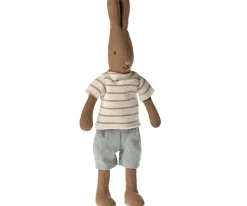 Maileg Knuffel Konijn Size 1 Bruin Streepmotief