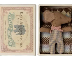 Maileg Knuffelmuis Baby Sleepy-Wakey Roze