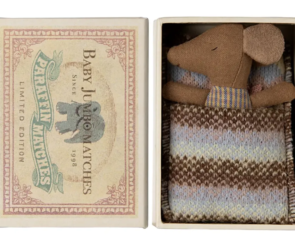 Maileg Knuffelmuis Baby Sleepy-Wakey Roze