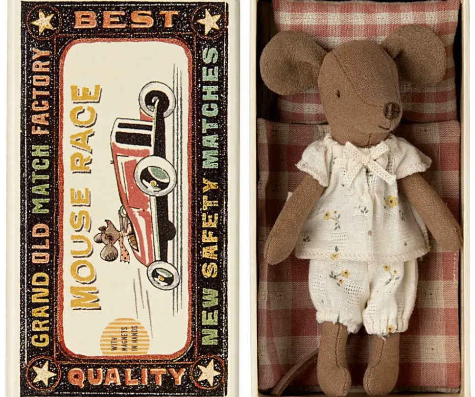 Maileg Knuffelmuis Big Sister in Luciferdoosje