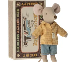 Maileg Knuffelmuis Grote Broer Muis in Luciferdoosje Big Brother 13cm