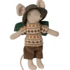 Maileg Knuffelmuis Hiker Big Brother 13cm