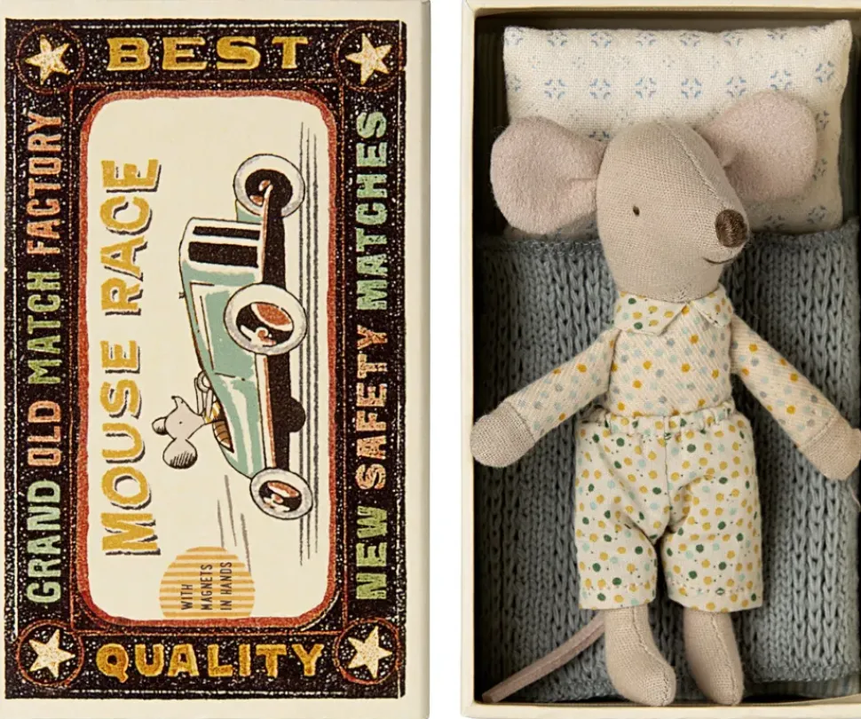 Maileg Knuffelmuis Little Brother in Luciferdoosje