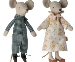 Maileg Knuffelmuis Opa en Oma in Cigarbox 17cm