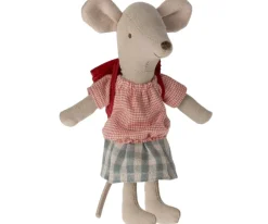 Maileg Knuffelmuis Tricycle Big Sister Red