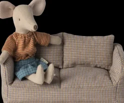 Maileg Poppenhuis Sofa Geruit 17cm