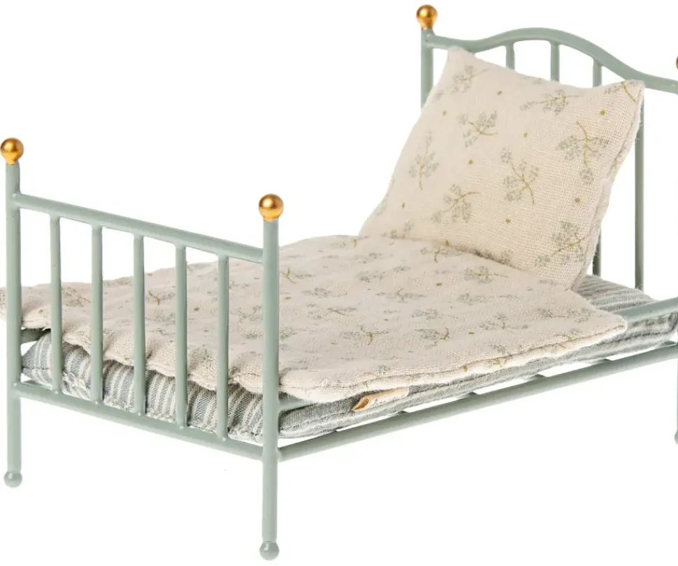 Maileg Poppenhuis Vintage Bed Mint
