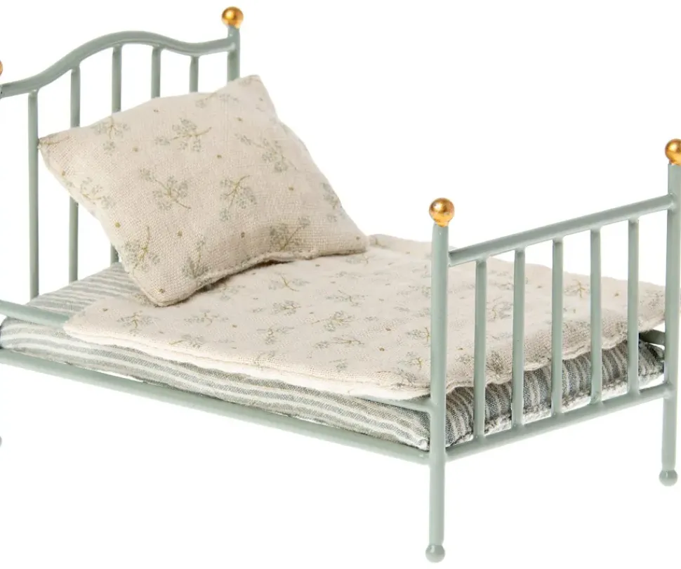 Maileg Poppenhuis Vintage Bed Mint