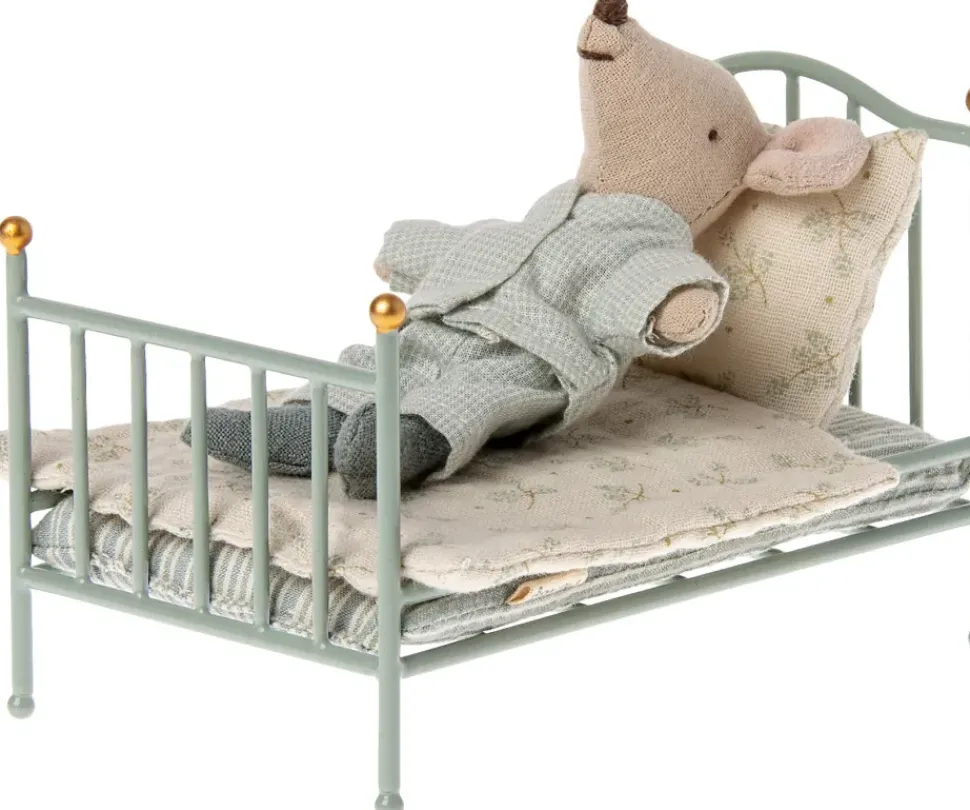 Maileg Poppenhuis Vintage Bed Mint
