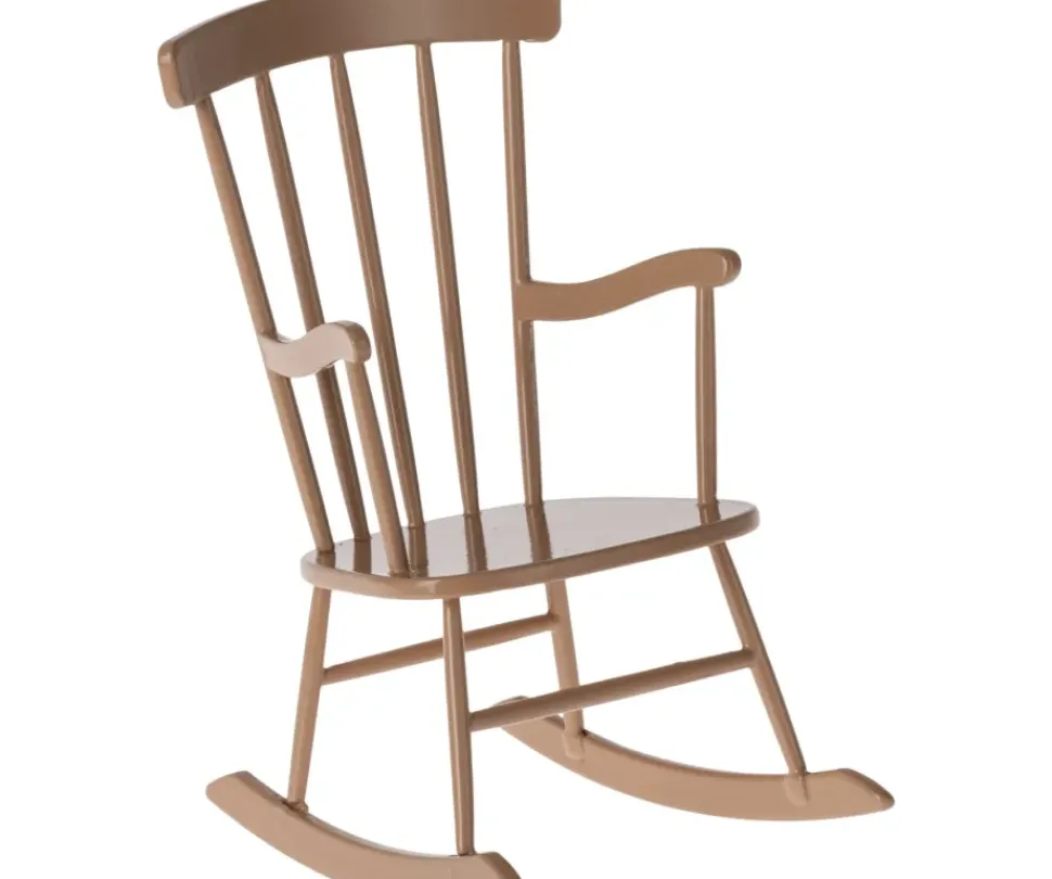 Maileg Schommelstoel Rocking Chair Mini Dark Powder