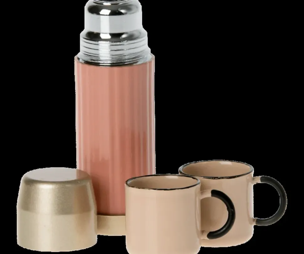 Maileg Thermosfles met 2 Mokken Soft Coral