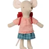 Maileg Tricycle Mouse Grote Zus met Rugzak Rood