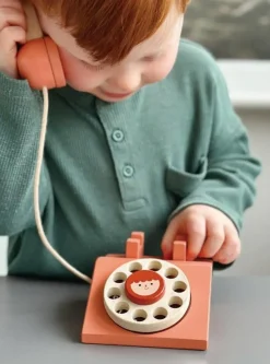 Mentari Ring Ring Telefoon Hout