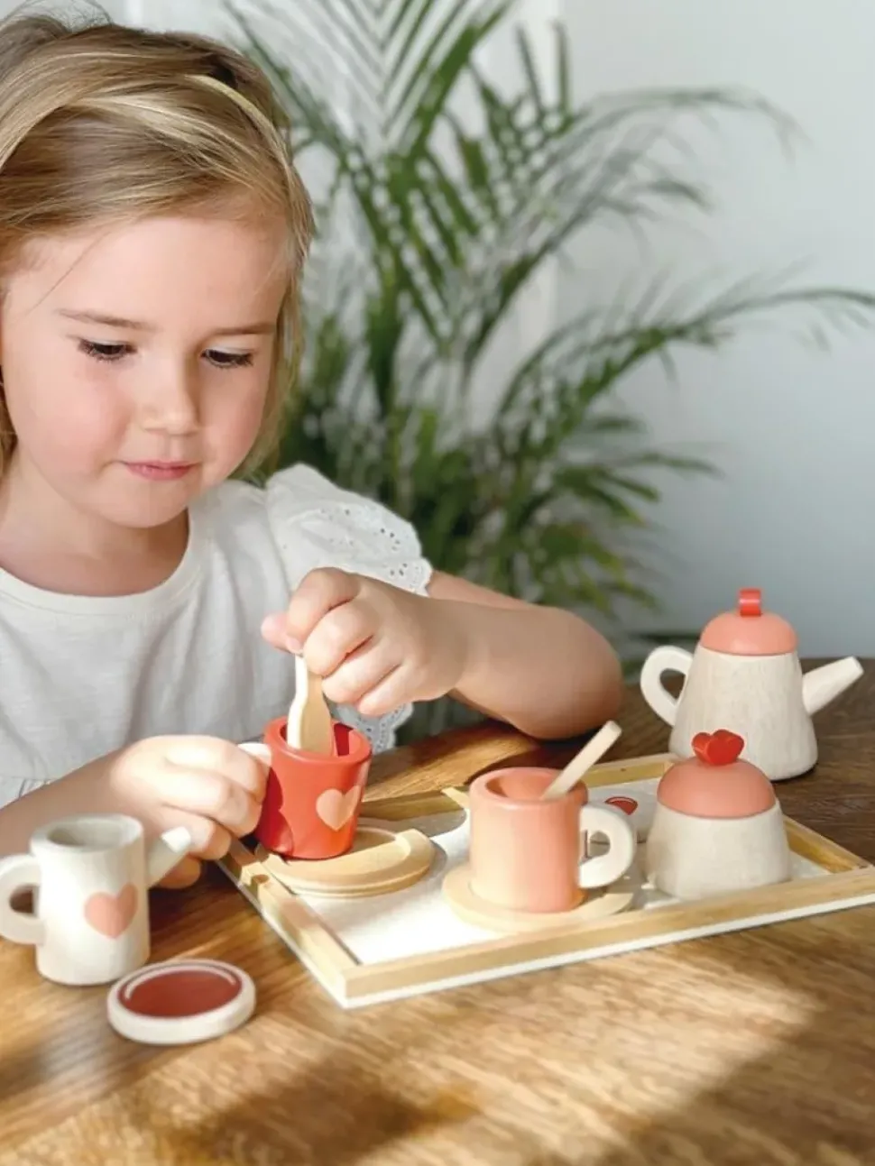 Mentari Theeset met Dienblad Hout