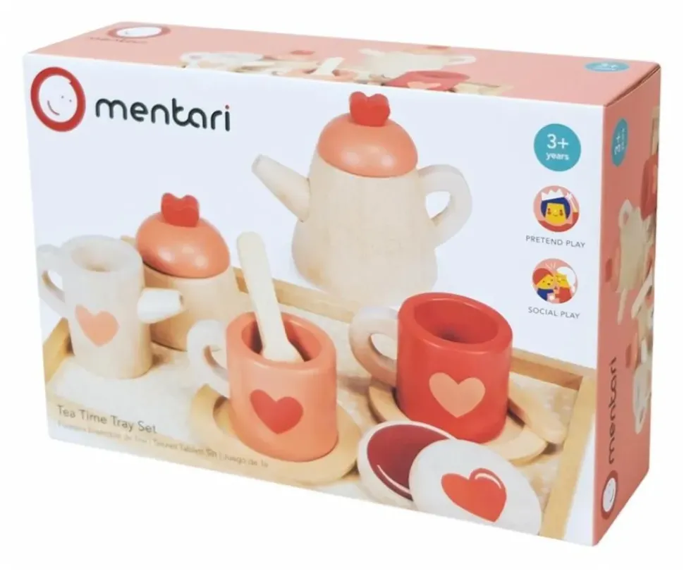 Mentari Theeset met Dienblad Hout