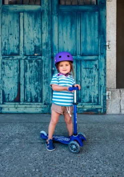 Micro Step Micro Mini Deluxe 3in1 Push Blauw LED