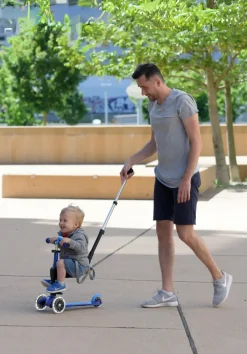 Micro Step Micro Mini Deluxe 3in1 Push Blauw LED