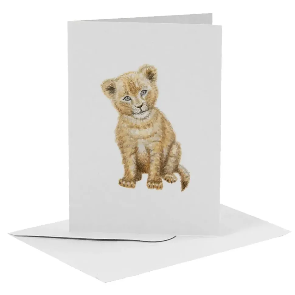 MiesToGo Wenskaart Leeuw Welp