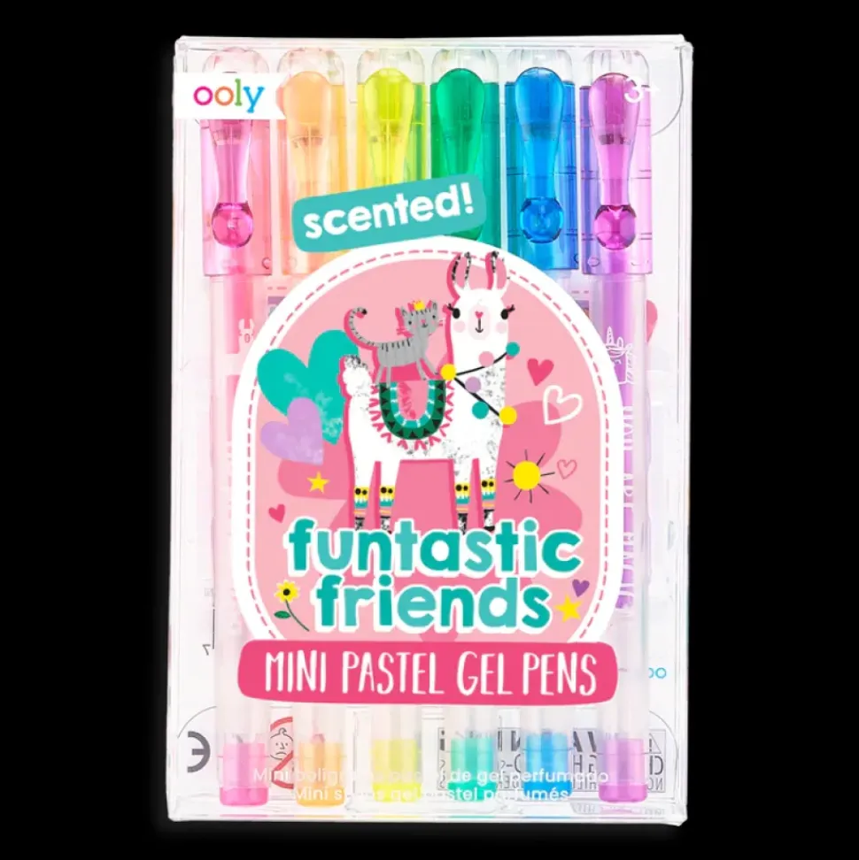 Ooly Mini Gel Pennen Funtastic Friends set 6-delig
