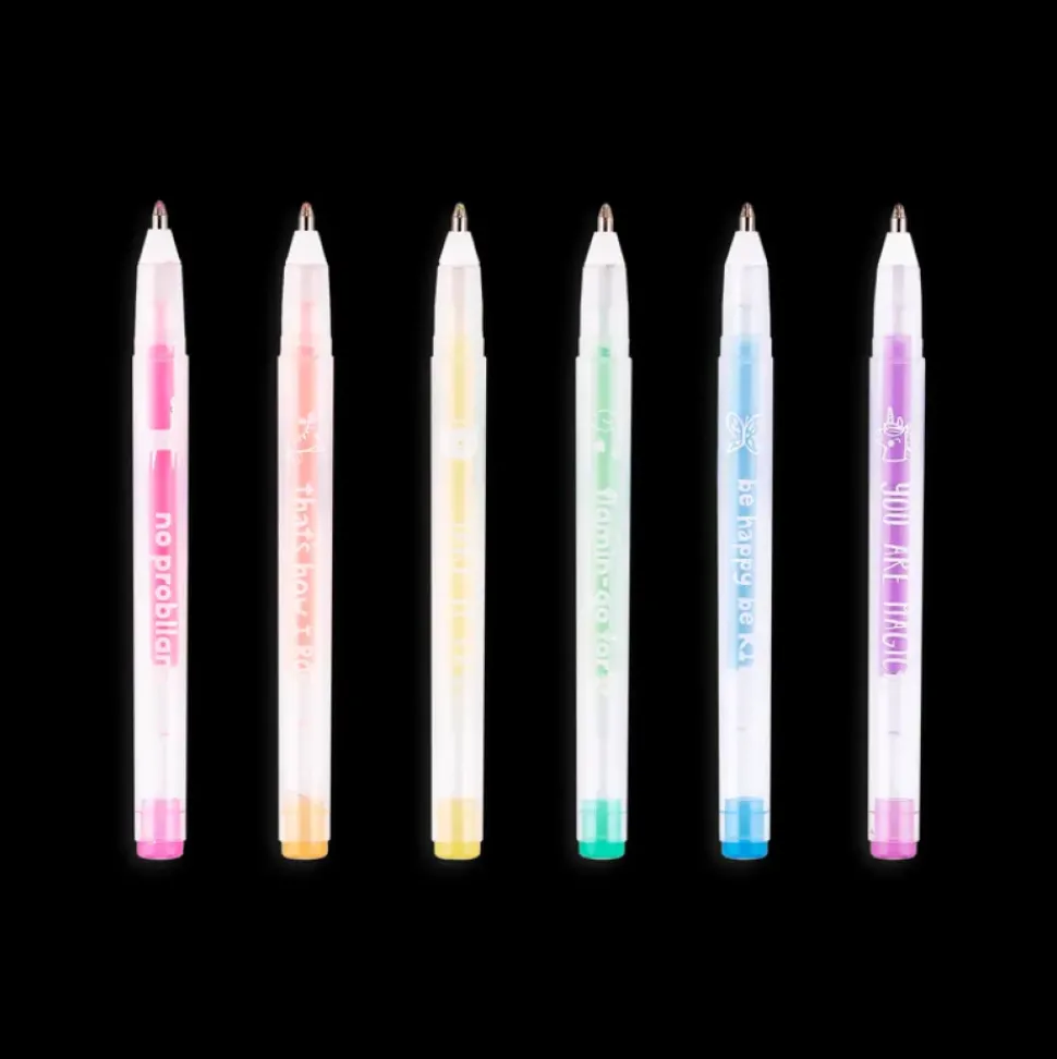 Ooly Mini Gel Pennen Funtastic Friends set 6-delig