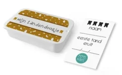 Pepermints Tandendoosje Terrazzo Mosterd