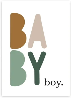 Pepermints Wenskaart Baby Boy.