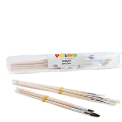 Primo Kwasten ponyhaar Set 10-delig (5 rond, 5 plat)