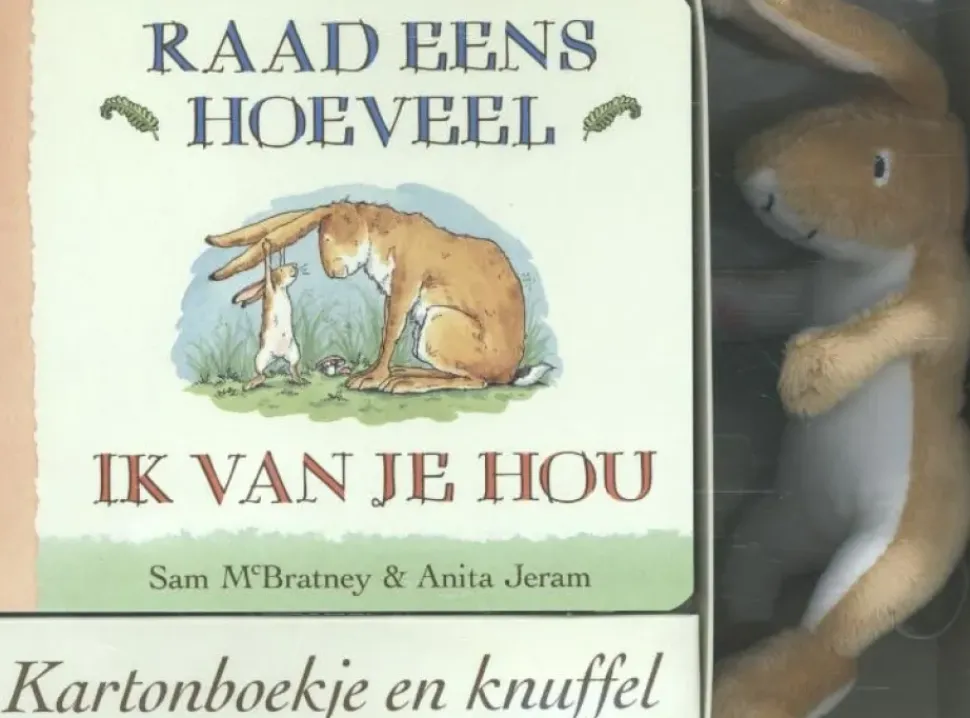 Raad eens hoeveel ik van je hou (Boek en Knuffel)