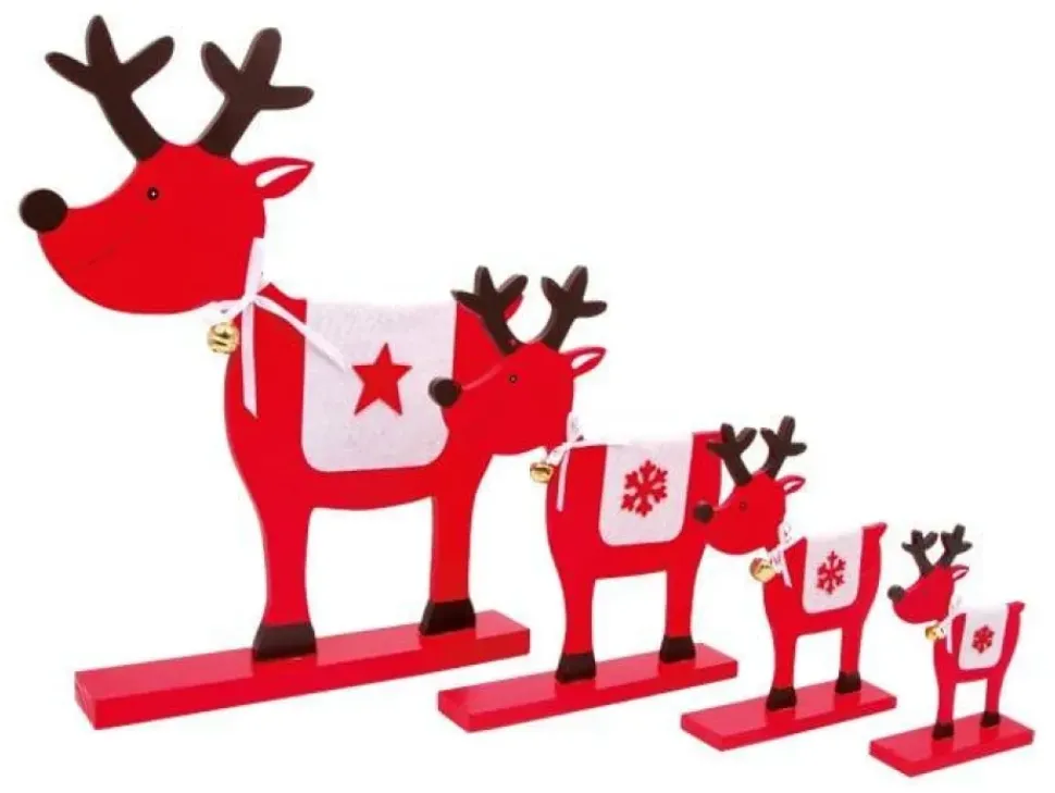 Rendier Kerst Decor Hout