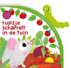 Rupsje scharrelt in de tuin