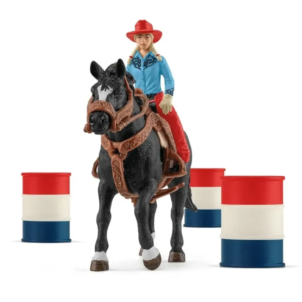 Schleich Barrel Racing met Cowgirl