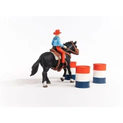Schleich Barrel Racing met Cowgirl