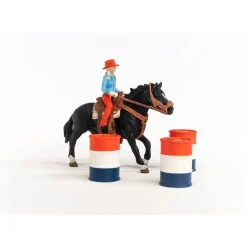 Schleich Barrel Racing met Cowgirl