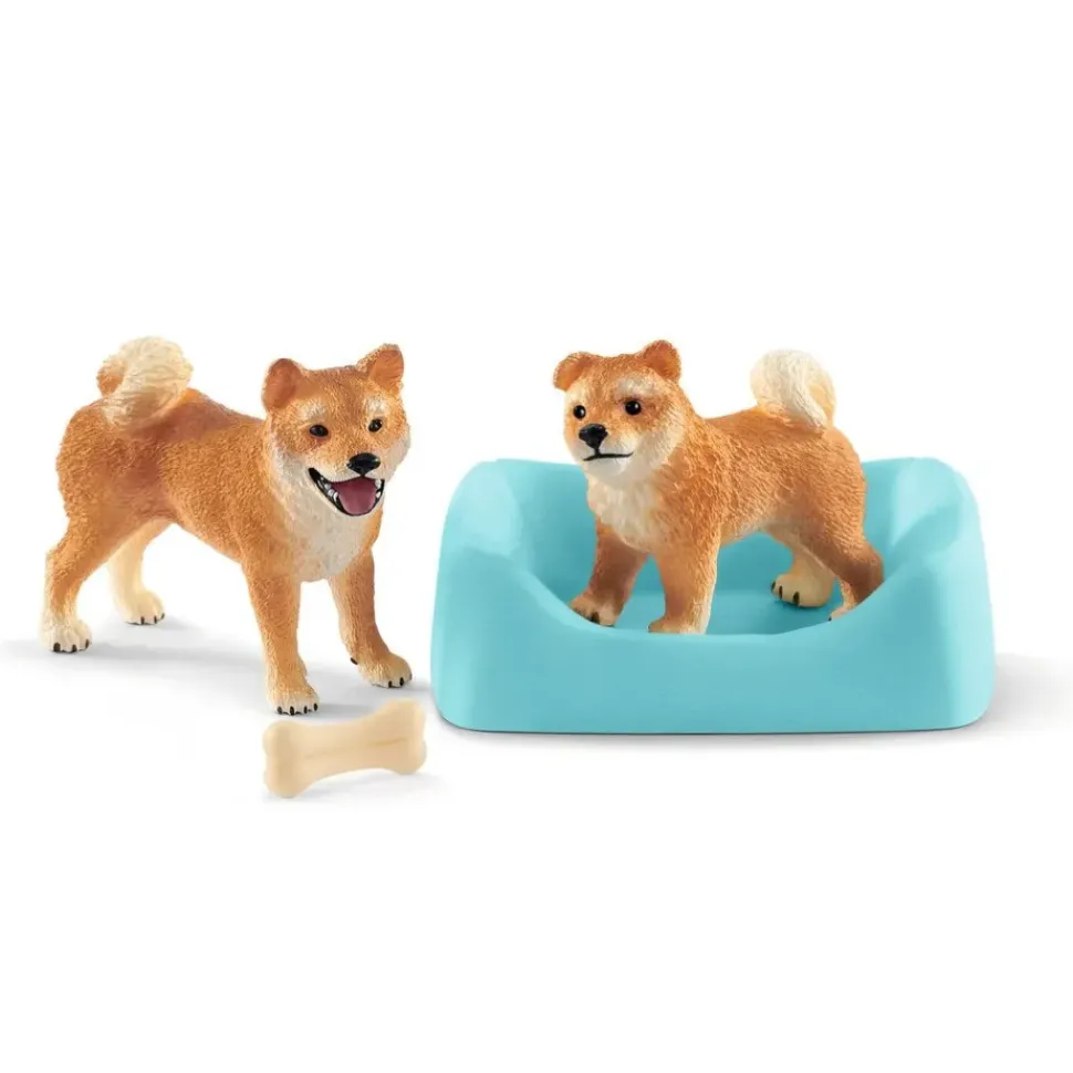 Schleich Honden Shiba Inu Moeder en Pup Set 42479