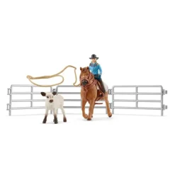 Schleich Team Roping met Cowgirl