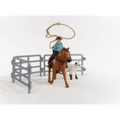 Schleich Team Roping met Cowgirl