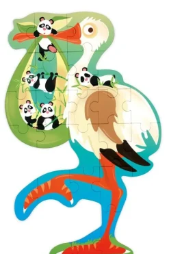 Scratch Contour Puzzel Ooievaar 26 pcs