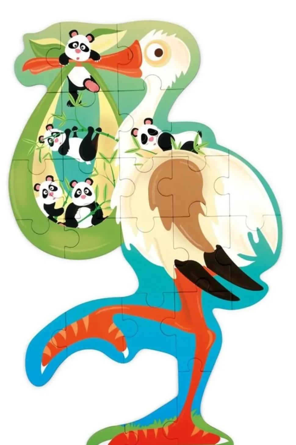 Scratch Contour Puzzel Ooievaar 26 pcs