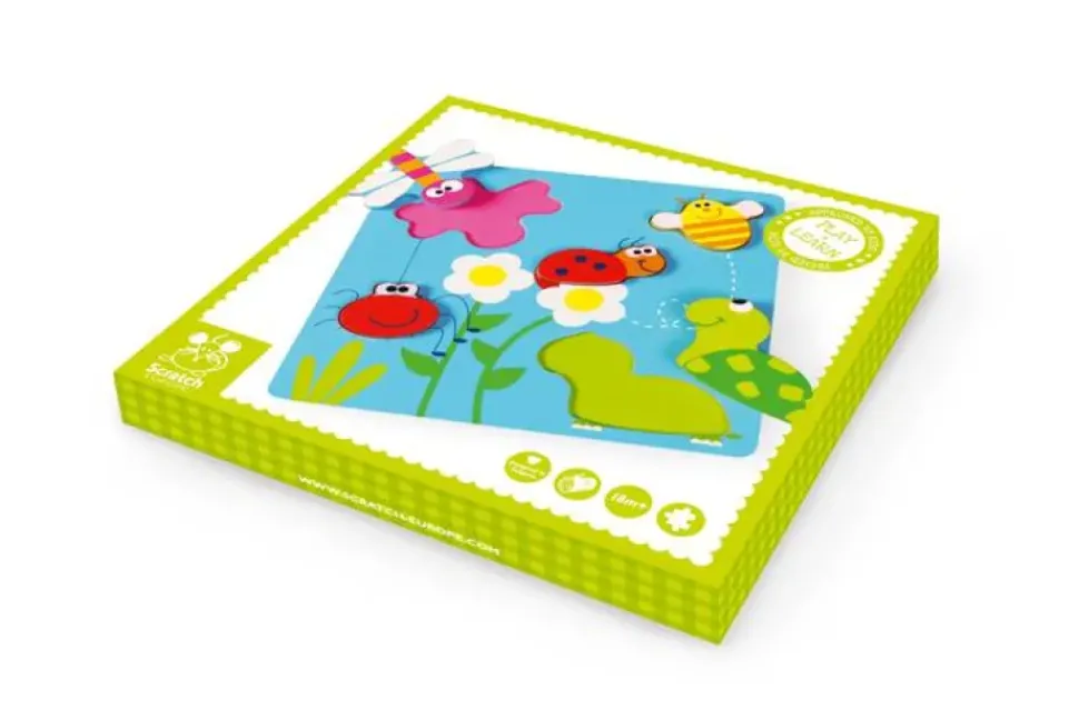 Scratch Puzzel Reliëf Tuin Hout