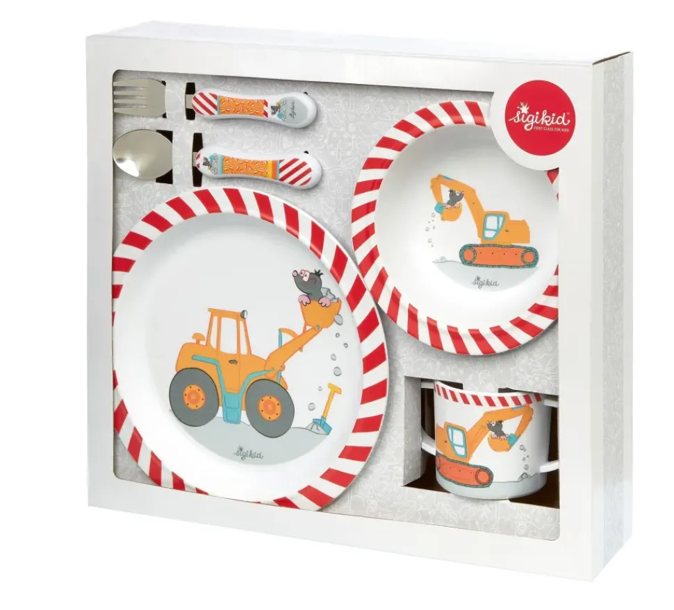 sigikid Dinner Set Bouw Melamine