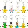Sleutelhanger Jonge Dieren Hout Set 12-delig