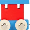 Small Foot Lettertrein Blauw en Rood Hout