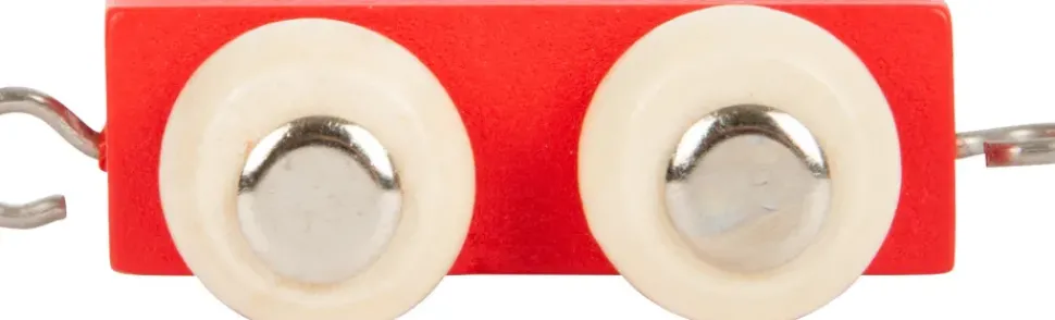 Small Foot Lettertrein Blauw en Rood Hout