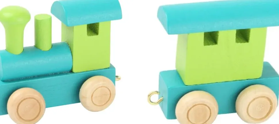 Small Foot Lettertrein Letters Gekleurd Hout