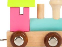 Small Foot Lettertrein Pastelkleur Hout